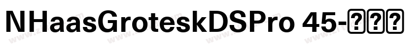 NHaasGroteskDSPro 45字体转换